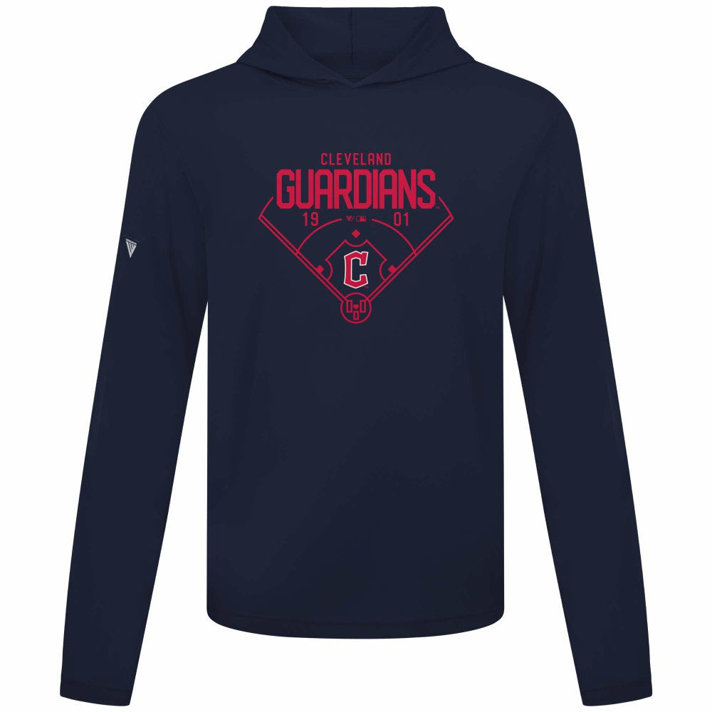 Navy Cleveland Guardians Levelwear Anthem Home Field Pullover Hoodie