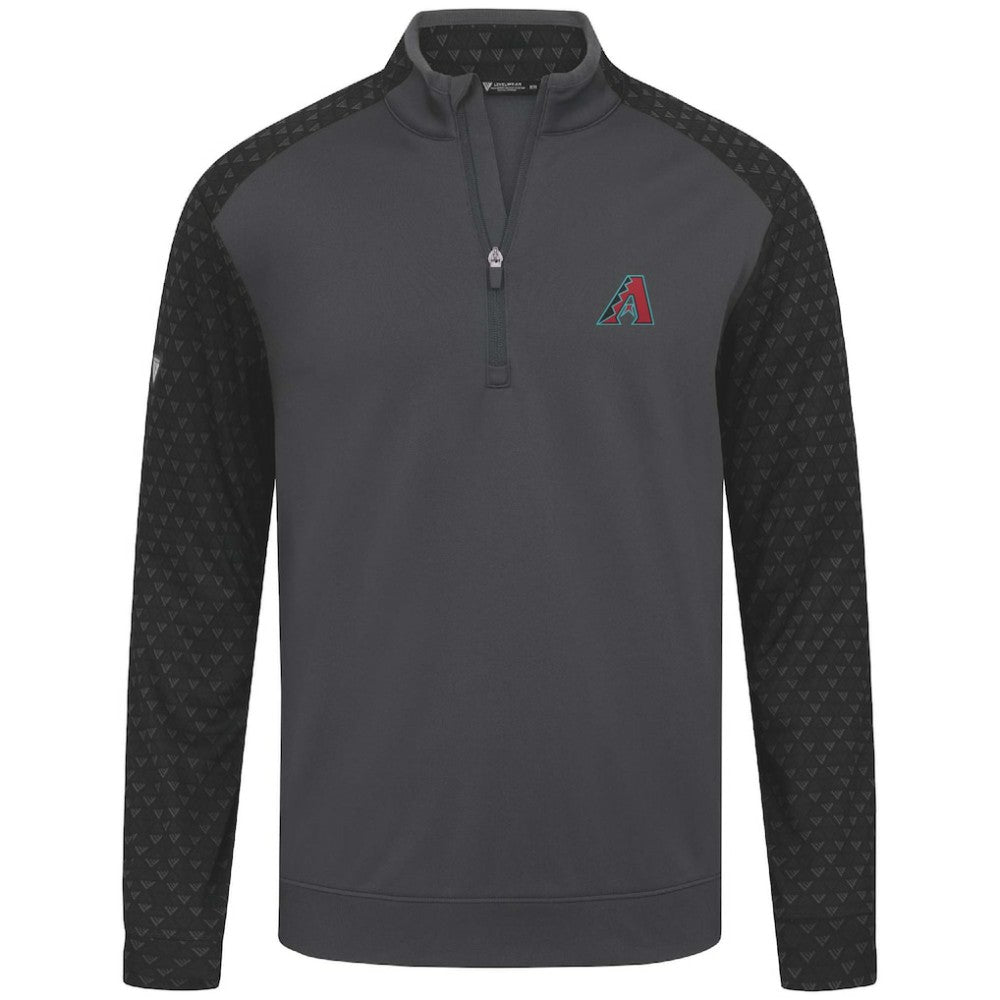Charcoal Arizona Diamondbacks Levelwear Aztec Insignia 2.0 Quarter-Zip Pullover Top