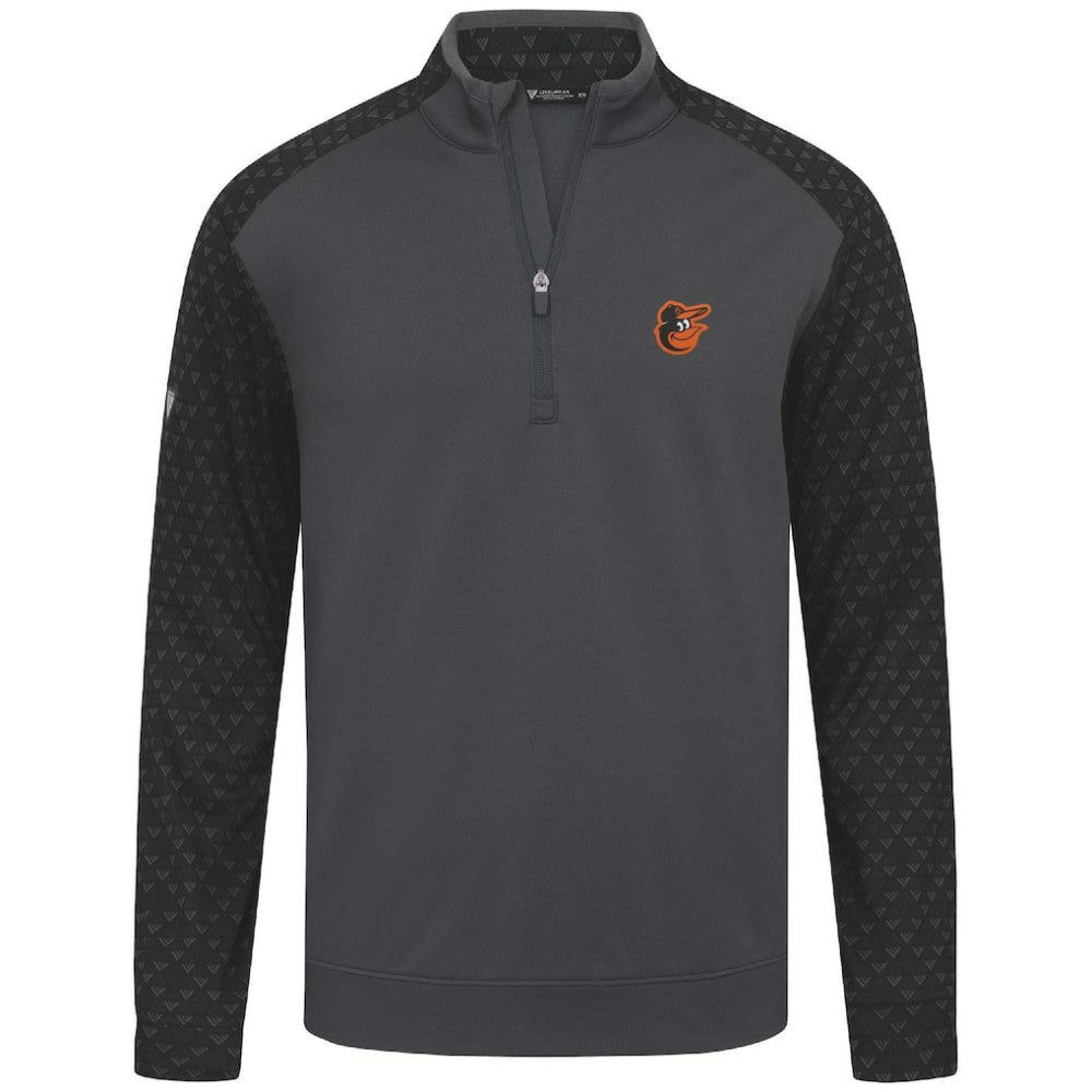 Charcoal Baltimore Orioles Levelwear Aztec Insignia 2.0 Quarter-Zip Pullover Top
