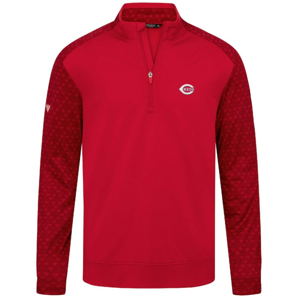 Red Cincinnati Reds Levelwear Aztec Insignia 2.0 Quarter-Zip Pullover Top