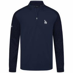 Navy Los Angeles Dodgers Levelwear Aztec Insignia 2.0 Quarter-Zip Pullover Top