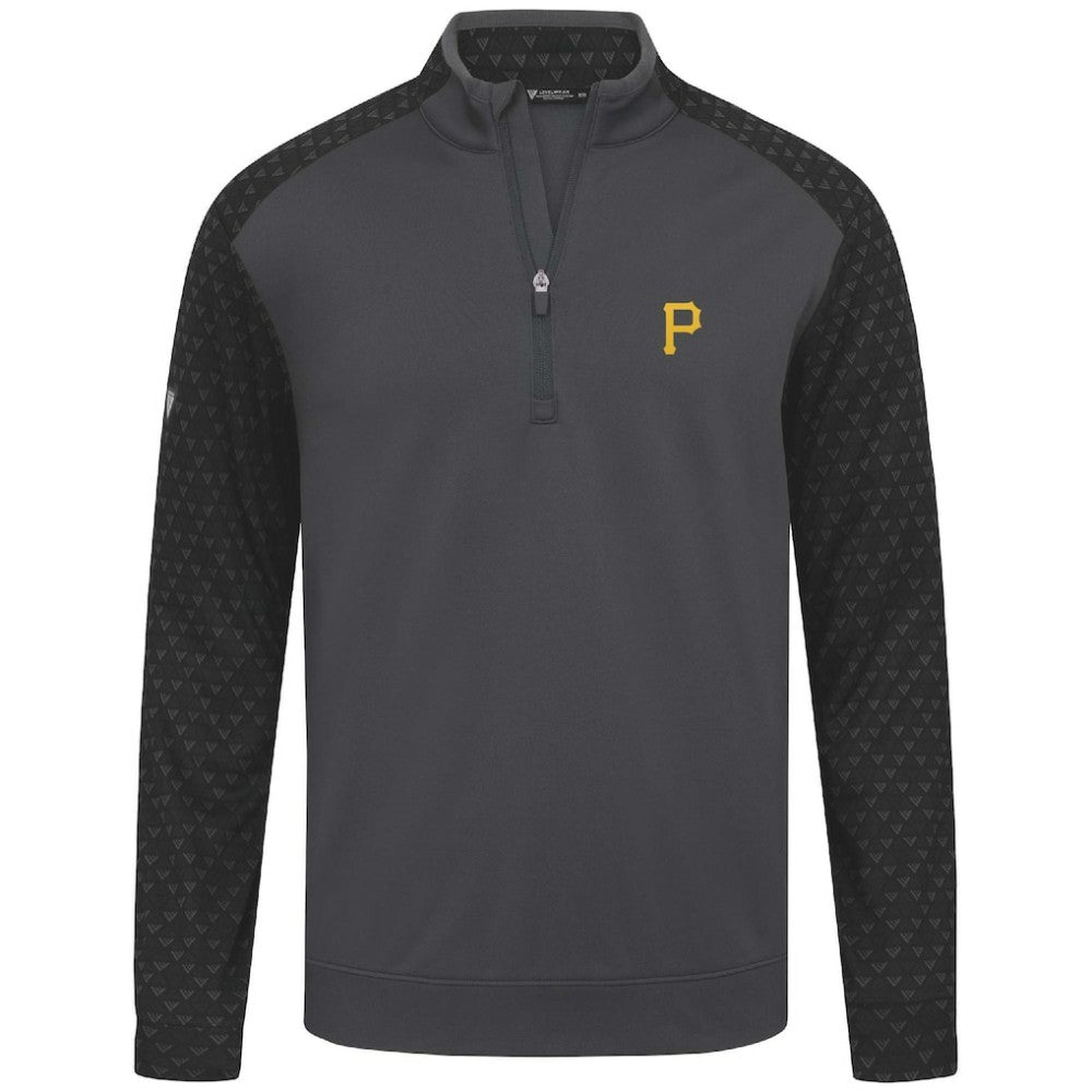 Charcoal Pittsburgh Pirates Levelwear Aztec Insignia 2.0 Quarter-Zip Pullover Top