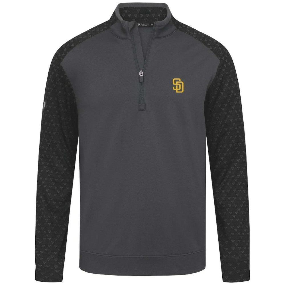Charcoal San Diego Padres Levelwear Aztec Insignia 2.0 Quarter-Zip Pullover Top