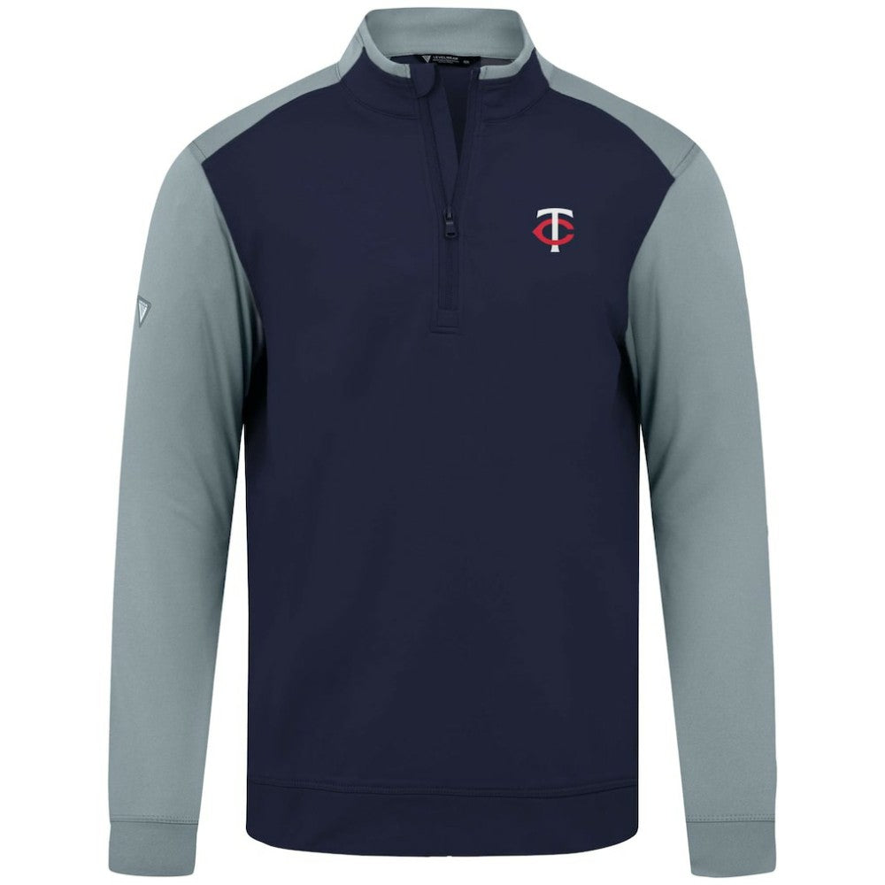 Navy Minnesota Twins Levelwear Insignia 2.0 Quarter-Zip Pullover Top