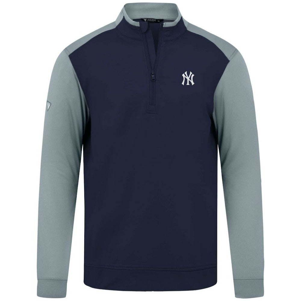 Navy New York Yankees Levelwear Insignia 2.0 Quarter-Zip Pullover Top