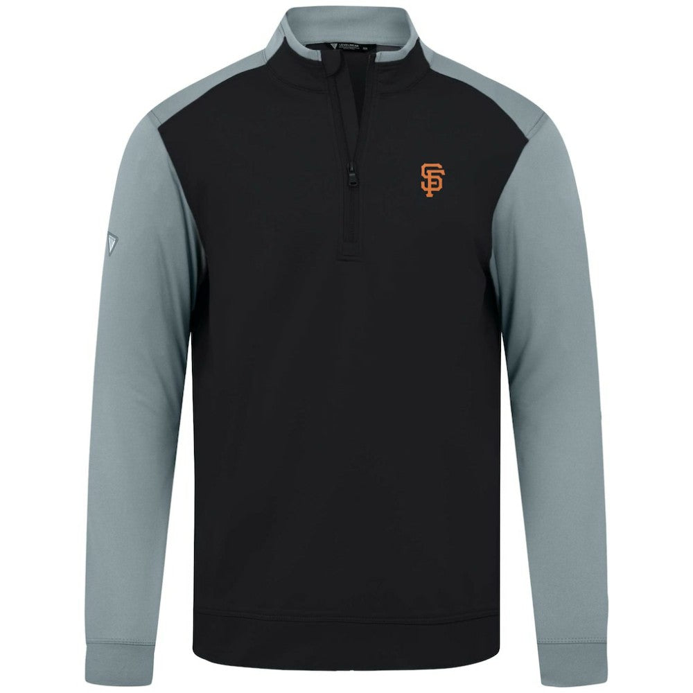 Black San Francisco Giants Levelwear Insignia 2.0 Quarter-Zip Pullover Top