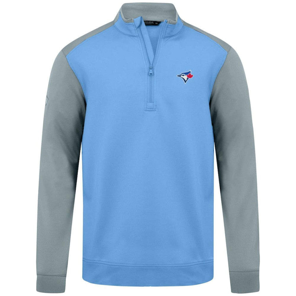 Light Blue Toronto Blue Jays Levelwear Insignia 2.0 Quarter-Zip Pullover Top