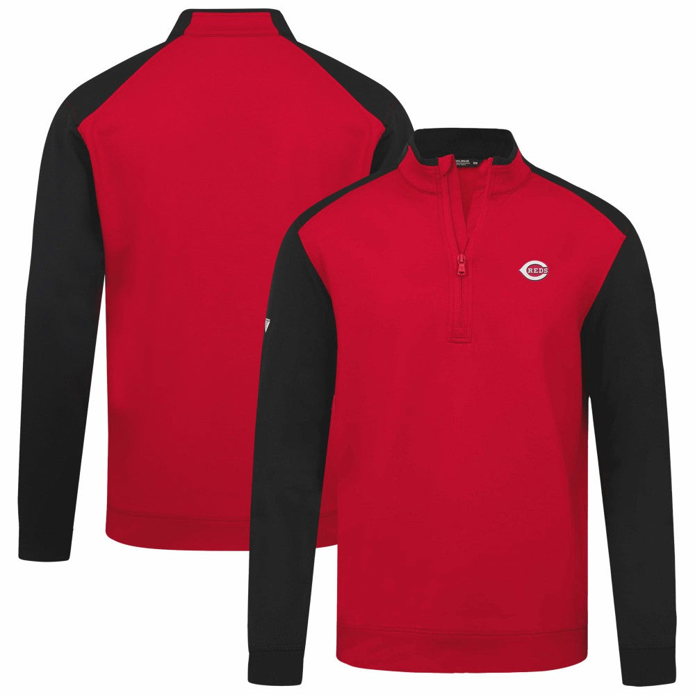 Red Cincinnati Reds Levelwear Insignia 2.0 Quarter-Zip Pullover Top