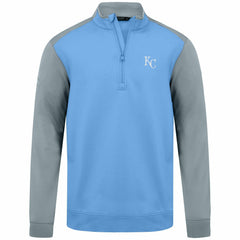 Light Blue Kansas City Royals Levelwear Insignia 2.0 Quarter-Zip Pullover Top