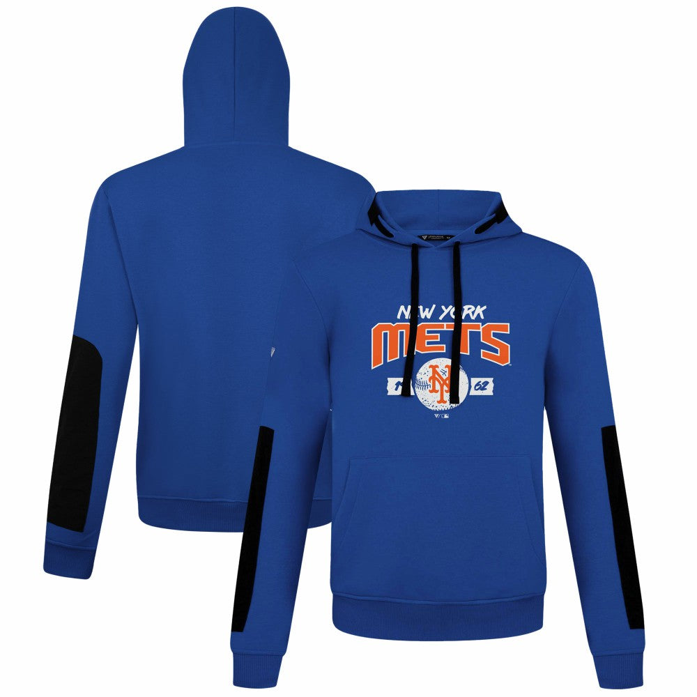 Royal New York Mets Levelwear Bombay Pullover Hoodie