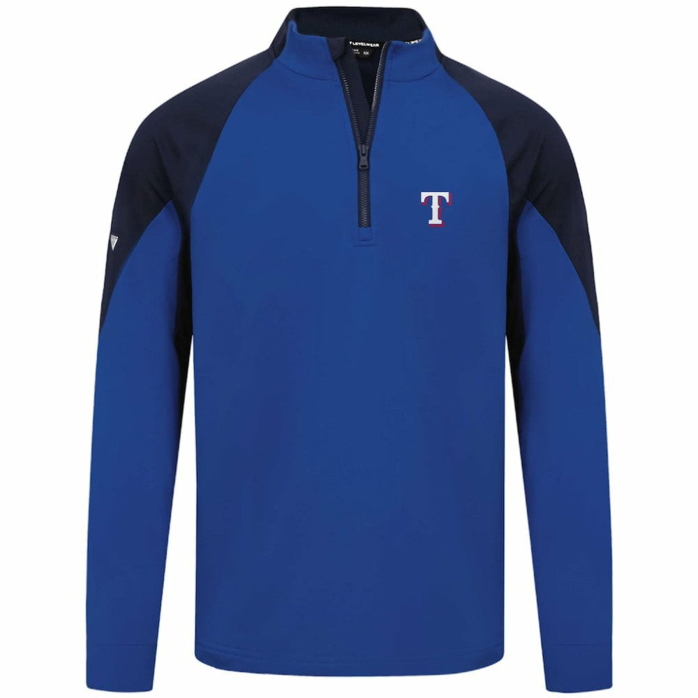 Royal Texas Rangers Levelwear Cadet Insignia 2.0 Raglan Quarter-Zip Jacket