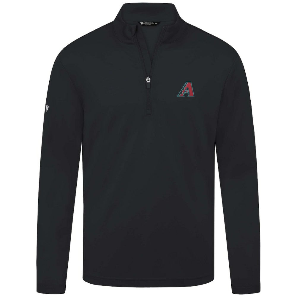 Black Arizona Diamondbacks Levelwear Heron Insignia 2.0 Quarter-Zip Jacket