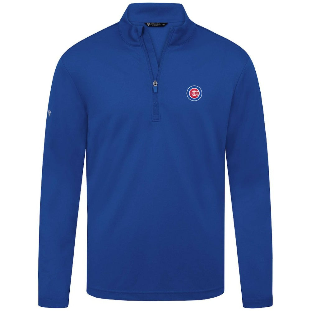 Royal Chicago Cubs Levelwear Heron Insignia 2.0 Quarter-Zip Jacket