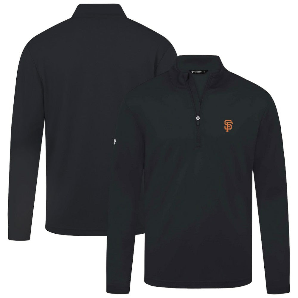 Black San Francisco Giants Levelwear Heron Insignia 2.0 Quarter-Zip Jacket