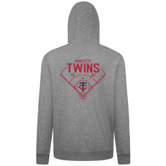 Gray Minnesota Twins Levelwear Podium Primary Pullover Hoodie