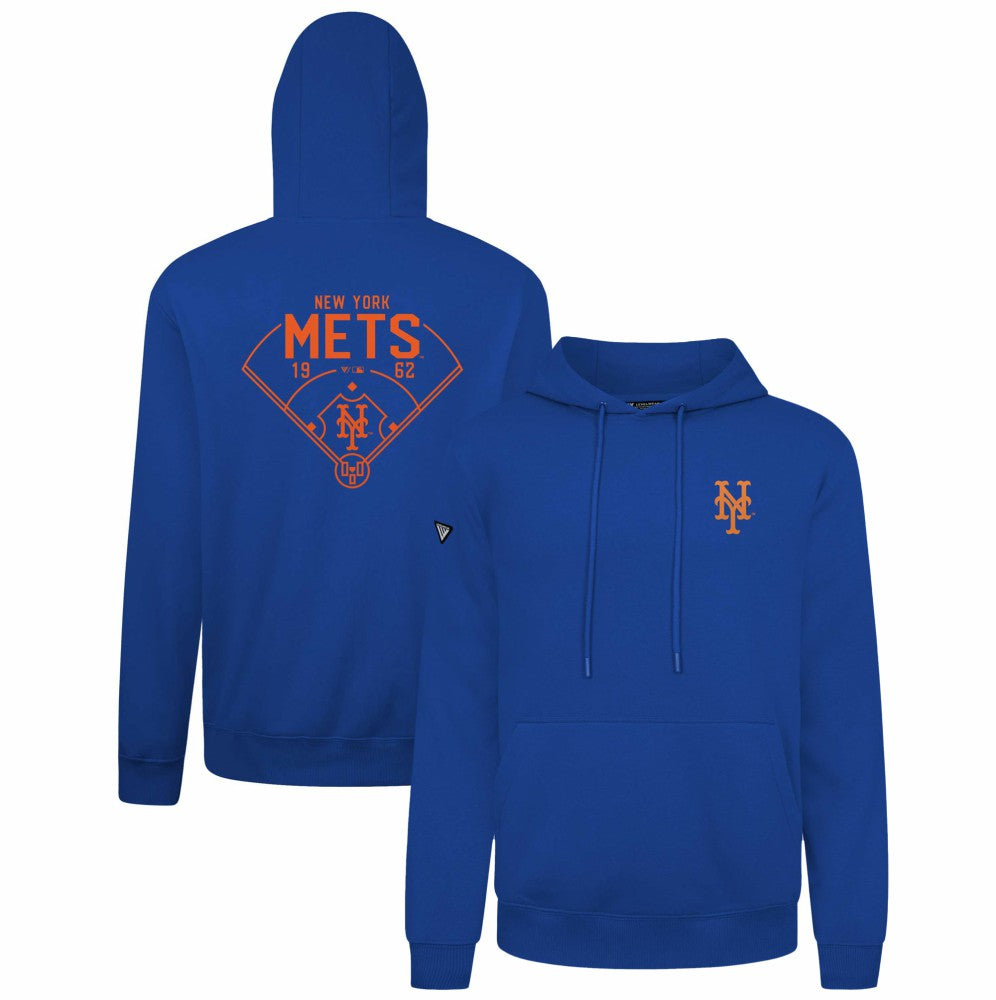 Royal New York Mets Levelwear Podium Primary Pullover Hoodie
