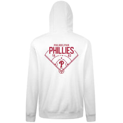 White Philadelphia Phillies Levelwear Podium Primary Pullover Hoodie