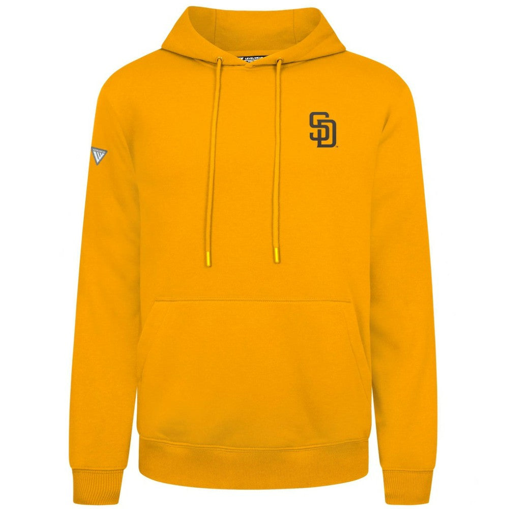Gold San Diego Padres Levelwear Podium Primary Pullover Hoodie