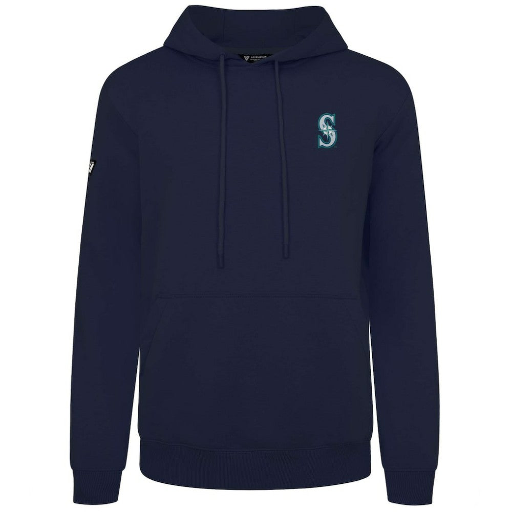 Navy Seattle Mariners Levelwear Podium Primary Pullover Hoodie