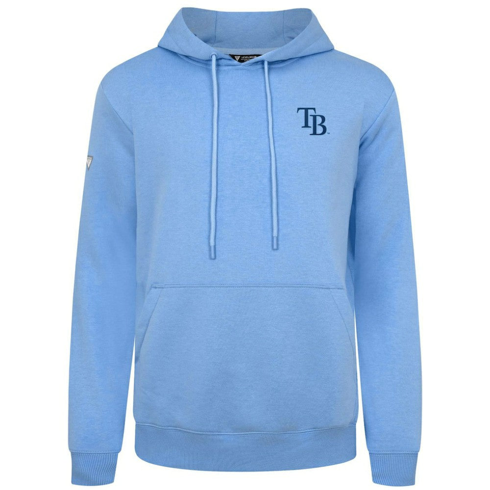 Light Blue Tampa Bay Rays Levelwear Podium Primary Pullover Hoodie