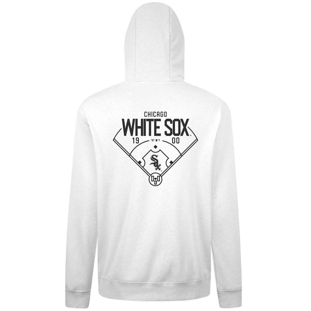 White Chicago White Sox Levelwear Podium Primary Pullover Hoodie