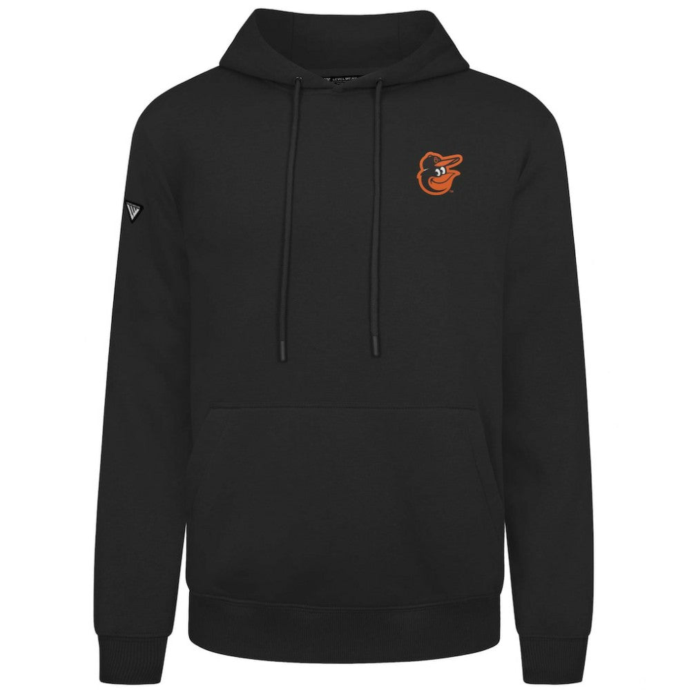 Black Baltimore Orioles Levelwear Podium Primary Pullover Hoodie