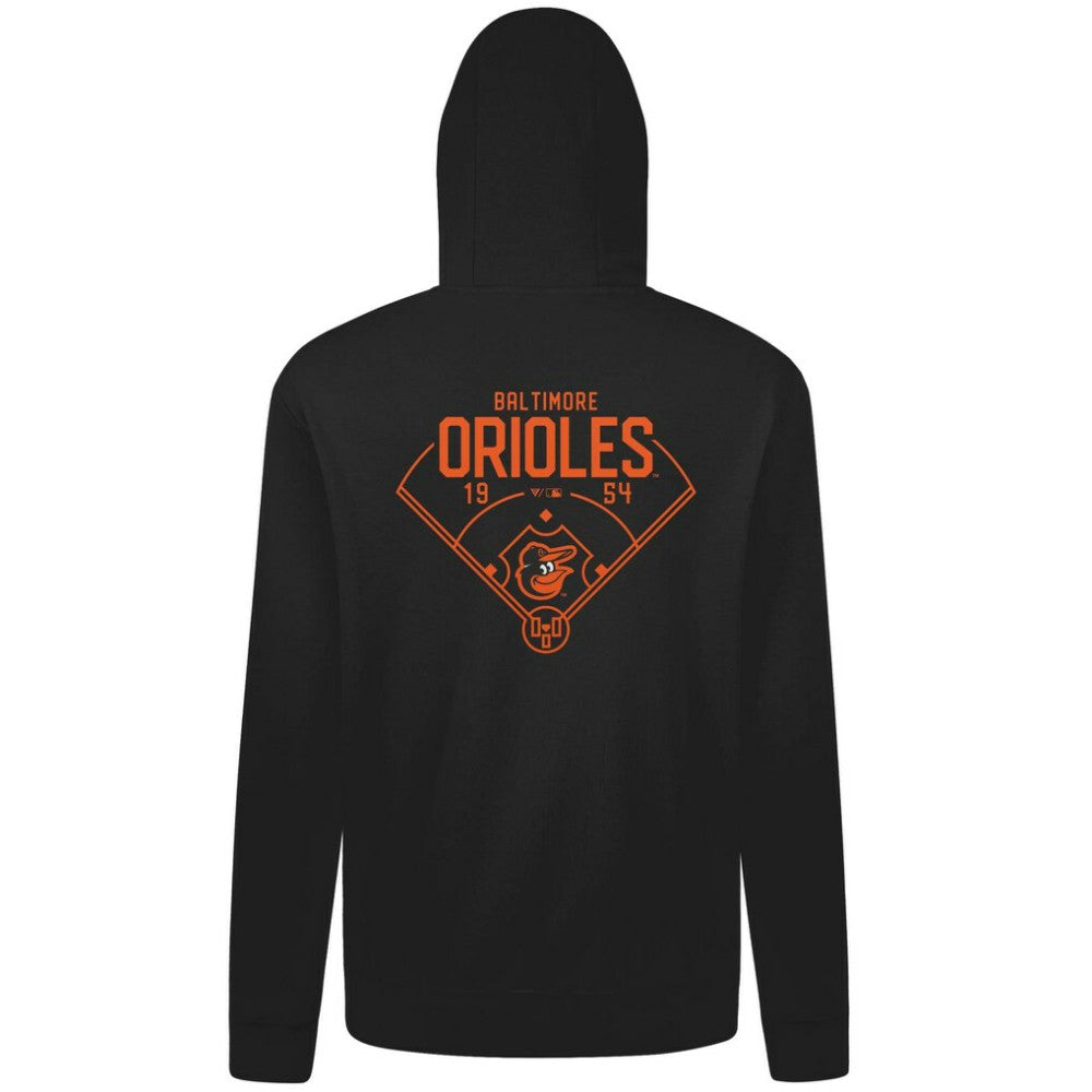 Black Baltimore Orioles Levelwear Podium Primary Pullover Hoodie