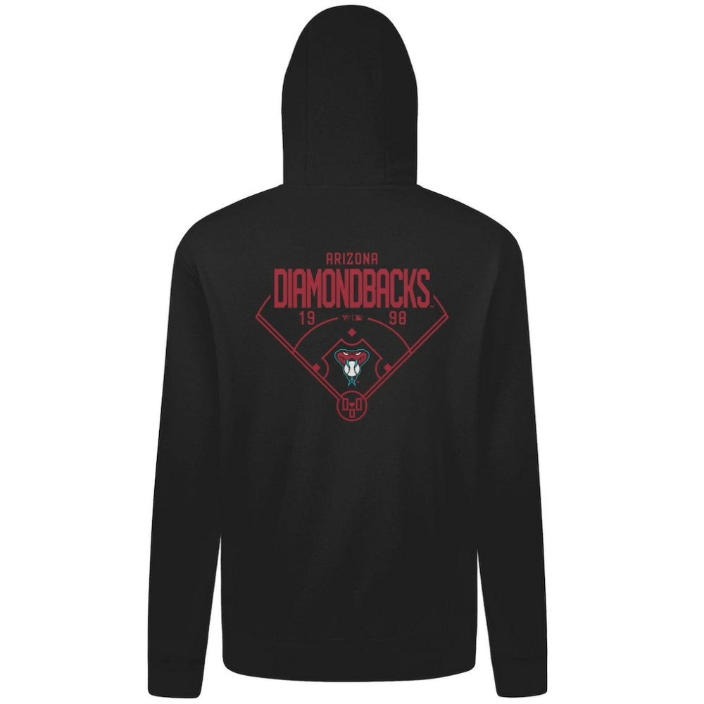 Black Arizona Diamondbacks Levelwear Podium Primary Pullover Hoodie