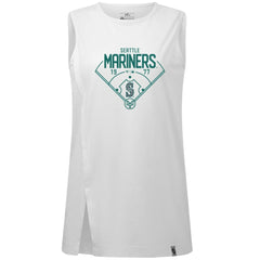 White Seattle Mariners Levelwear Women's Influx Home Field Tank Top