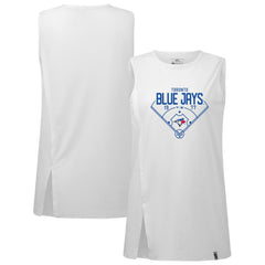 White Toronto Blue Jays Levelwear Women's Influx Home Field Tank Top