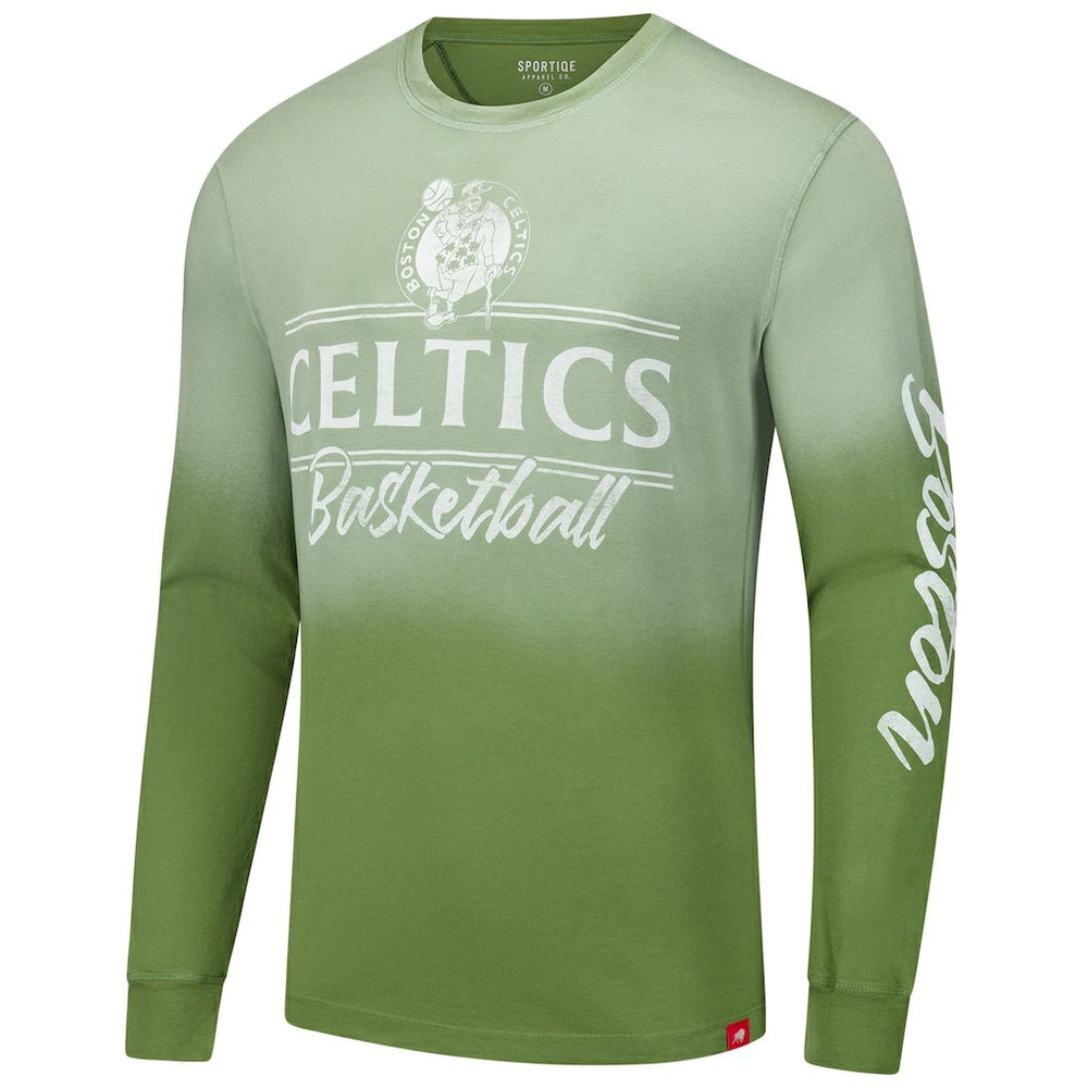Boston Celtics Sportiqe Unisex Sun Fade Vintage Mohave Long Sleeve T-Shirt