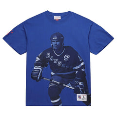 NHL Mark Messier New York Rangers Mitchell & Ness NHL Ultimate Player Vintage Logo T-Shirt