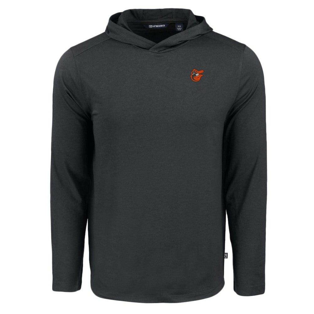Black Baltimore Orioles Cutter & Buck Coastline Epic Comfort Recycled Eco Hoodie Long Sleeve T-Shirt