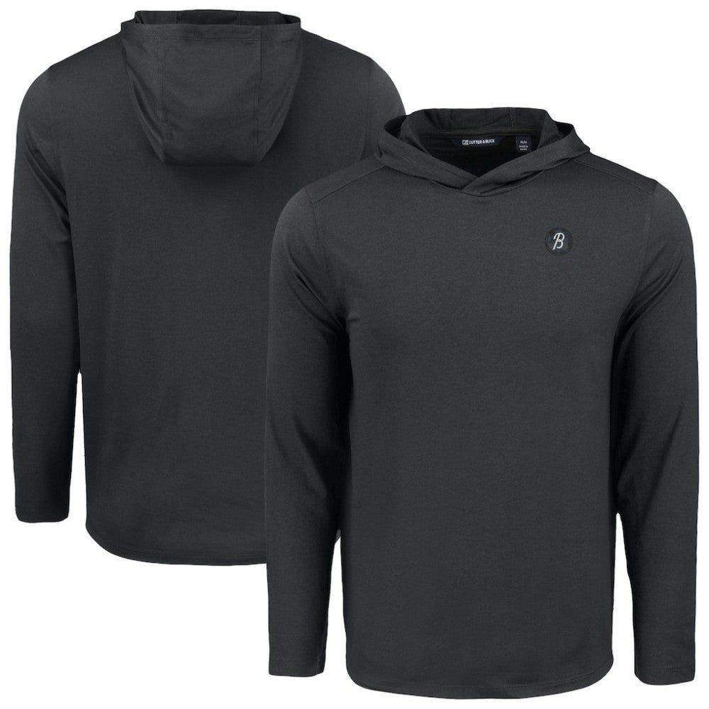 Black Baltimore Orioles Cutter & Buck Coastline Epic Comfort Recycled Eco Hoodie Long Sleeve T-Shirt