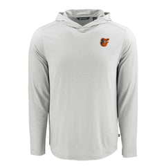 Gray Baltimore Orioles Cutter & Buck Coastline Epic Comfort Recycled Eco Hoodie Long Sleeve T-Shirt
