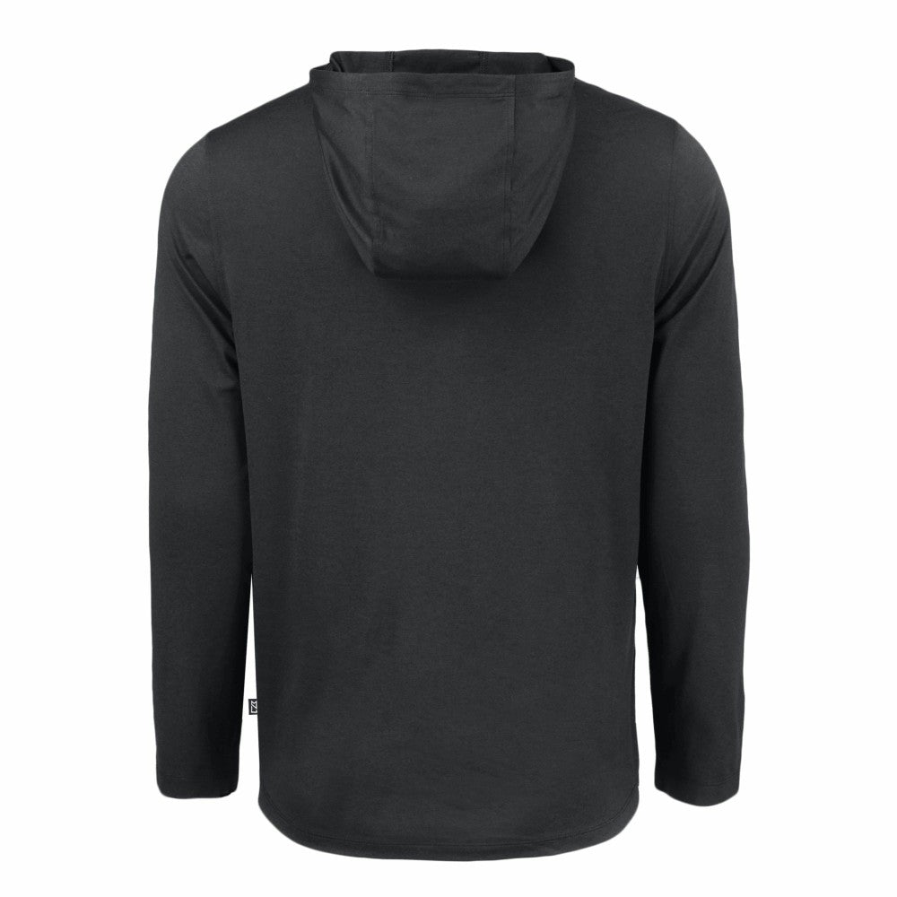 Black Cincinnati Reds Cutter & Buck Coastline Epic Comfort Recycled Eco Hoodie Long Sleeve T-Shirt