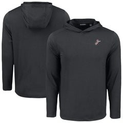 Black Cincinnati Reds Cutter & Buck Coastline Epic Comfort Recycled Eco Hoodie Long Sleeve T-Shirt