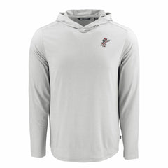 Gray Cincinnati Reds Cutter & Buck Coastline Epic Comfort Recycled Eco Hoodie Long Sleeve T-Shirt