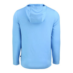 Powder Blue Atlanta Braves Cutter & Buck Coastline Epic Comfort Recycled Eco Hoodie Long Sleeve T-Shirt