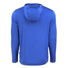 Royal Chicago Cubs Cutter & Buck Coastline Epic Comfort Recycled Eco Hoodie Long Sleeve T-Shirt
