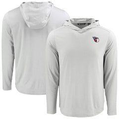 Gray Cleveland Guardians Cutter & Buck Coastline Epic Comfort Recycled Eco Hoodie Long Sleeve T-Shirt