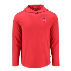 Red Detroit Tigers Cutter & Buck Coastline Epic Comfort Recycled Eco Hoodie Long Sleeve T-Shirt