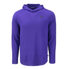 Purple Arizona Diamondbacks Cutter & Buck Coastline Epic Comfort Recycled Eco Hoodie Long Sleeve T-Shirt