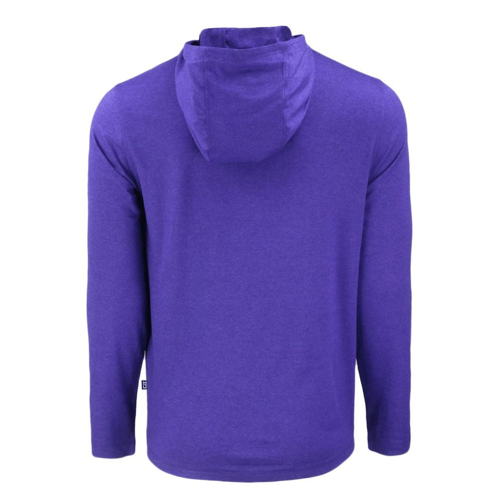 Purple Arizona Diamondbacks Cutter & Buck Coastline Epic Comfort Recycled Eco Hoodie Long Sleeve T-Shirt