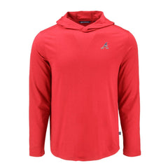 Red Atlanta Braves Cutter & Buck Coastline Epic Comfort Recycled Eco Hoodie Long Sleeve T-Shirt