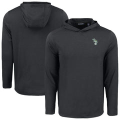 Black Athletics Cutter & Buck Coastline Epic Comfort Recycled Eco Hoodie Long Sleeve T-Shirt