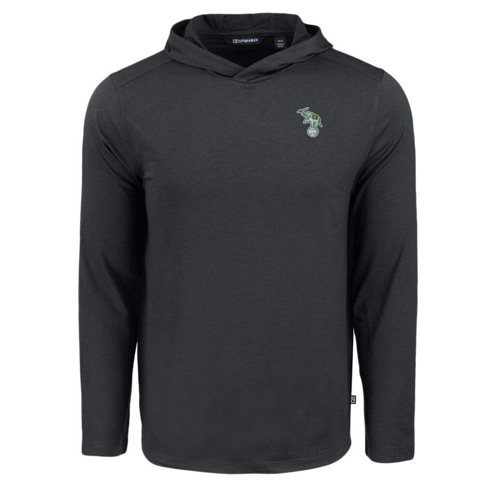 Black Athletics Cutter & Buck Coastline Epic Comfort Recycled Eco Hoodie Long Sleeve T-Shirt