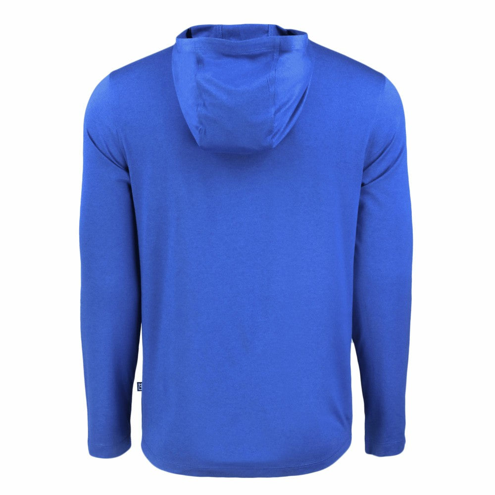 Royal Kansas City Royals Cutter & Buck Coastline Epic Comfort Recycled Eco Hoodie Long Sleeve T-Shirt