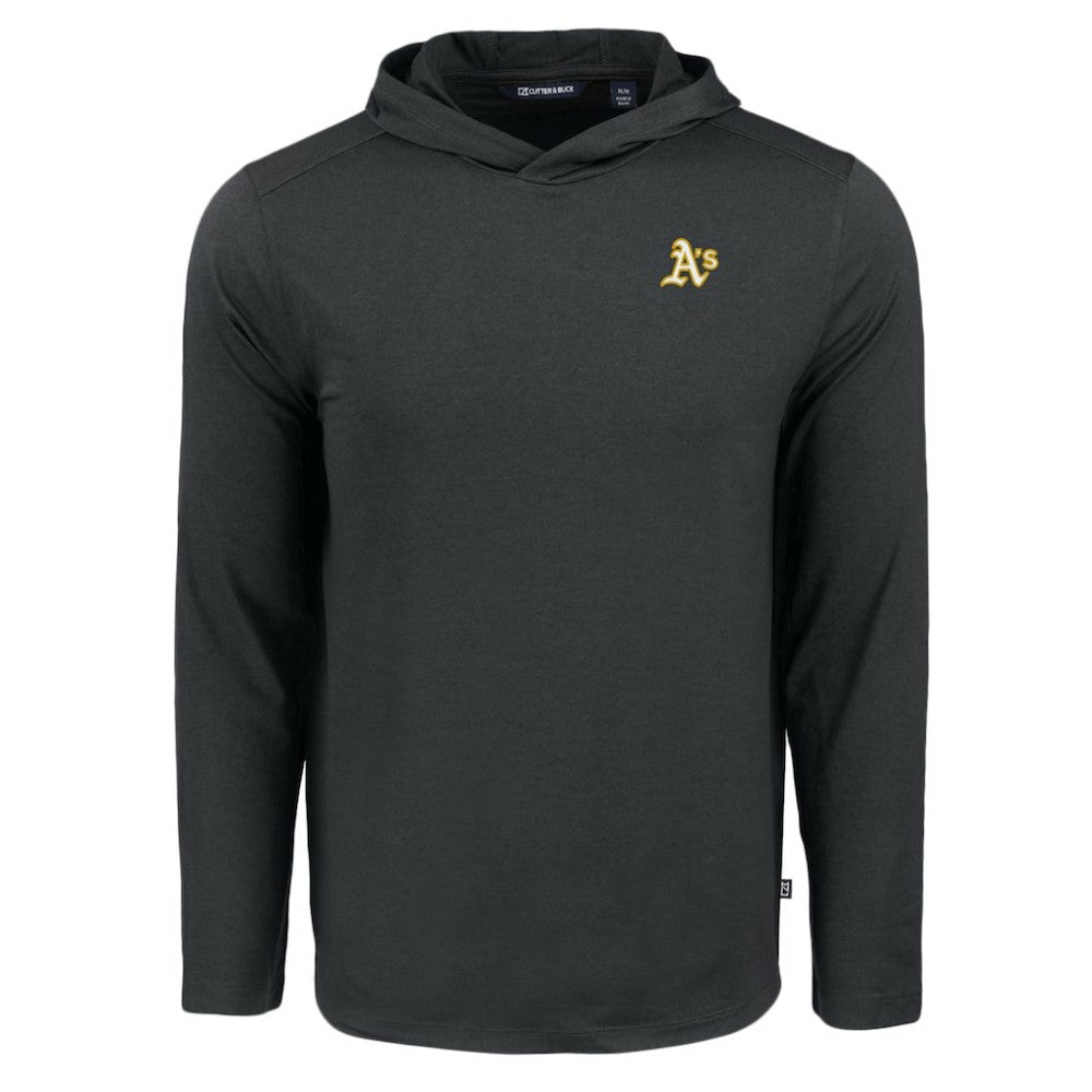 Black Athletics Cutter & Buck Coastline Epic Comfort Recycled Eco Hoodie Long Sleeve T-Shirt