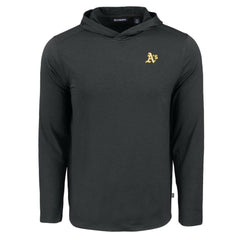 Black Athletics Cutter & Buck Coastline Epic Comfort Recycled Eco Hoodie Long Sleeve T-Shirt